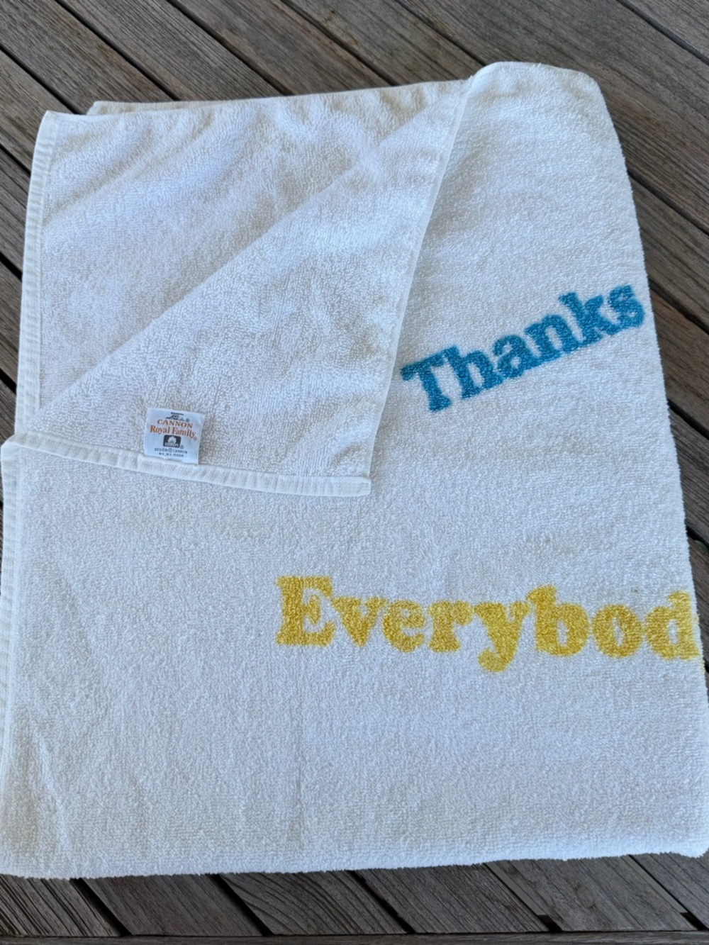 VTG Control Data Computers Employee Gift Beach Towel Slogans Cannon Royal Family - Picture 7 of 15